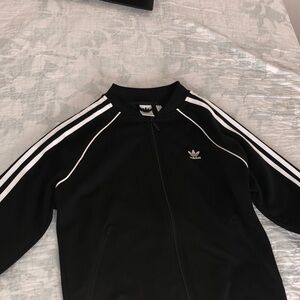 Adidas Black Jacket with White Accents